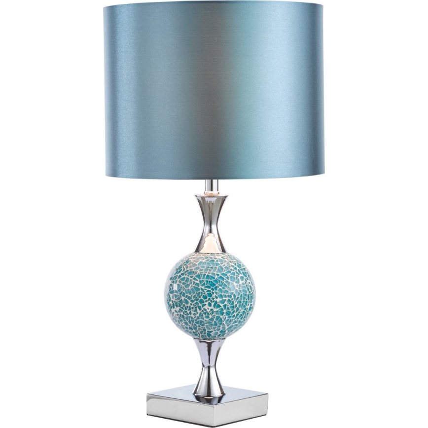 Där Lighting ELS4223 - Bordlampe ELSA 1xE27/40W/230V blå/blank krom