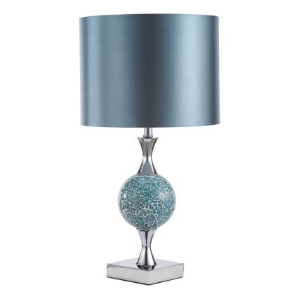 Där Lighting ELS4223 - Bordlampe ELSA 1xE27/40W/230V blå/blank krom
