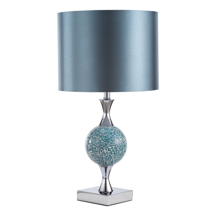 Där Lighting ELS4223 - Bordlampe ELSA 1xE27/40W/230V blå/blank krom