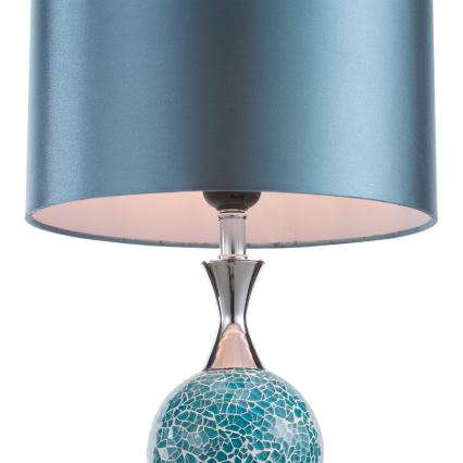 Där Lighting ELS4223 - Bordlampe ELSA 1xE27/40W/230V blå/blank krom
