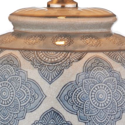 Där Lighting ELY4223 - Bordlampe ELY 1xE27/60W/230V blå