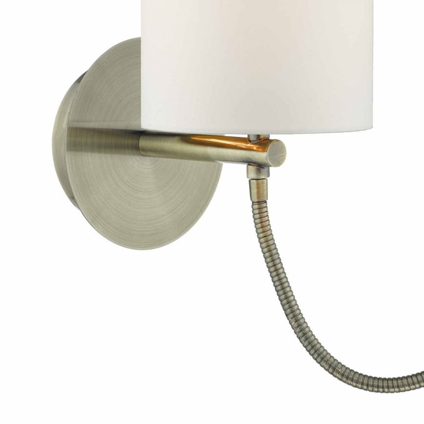 Där Lighting FET0775 - LED væglampe FETA 1xE27/60W/230V + LED/1W messing