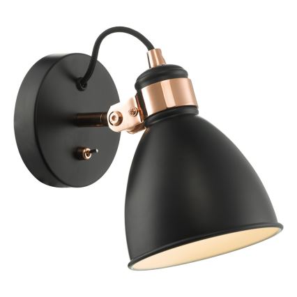Där Lighting FRE0722 - Vægspot FREDERICK 1xE14/40W/230V sort
