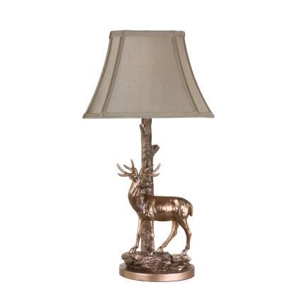 Där Lighting GUL5545-X - Bordlampe GULLIVER 1xE27/60W/230V beige/bronze
