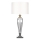 Där Lighting HIN4208 - Bordlampe HINTON 1xE27/60W/230V hvid/poleret krom