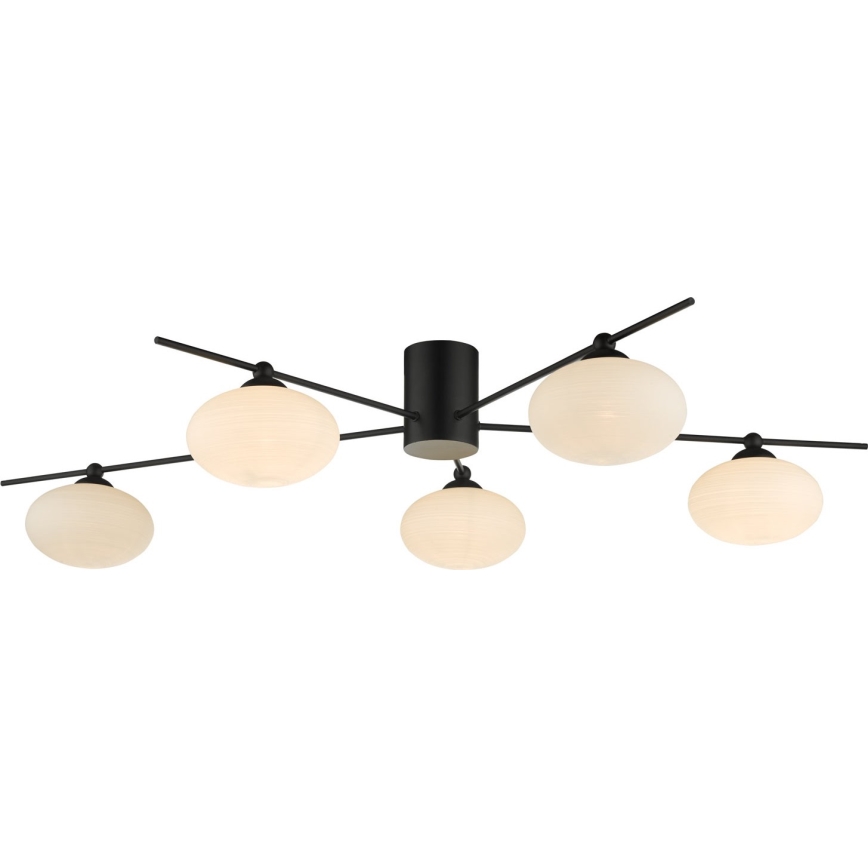 Där Lighting JAS5422 - Overflademonteret lysekrone JASPER 5xG9/25W/230V sort
