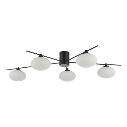 Där Lighting JAS5422 - Overflademonteret lysekrone JASPER 5xG9/25W/230V sort