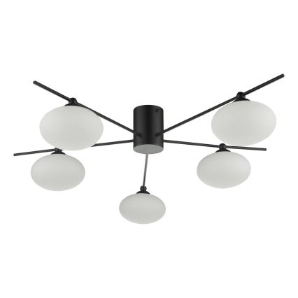 Där Lighting JAS5422 - Overflademonteret lysekrone JASPER 5xG9/25W/230V sort