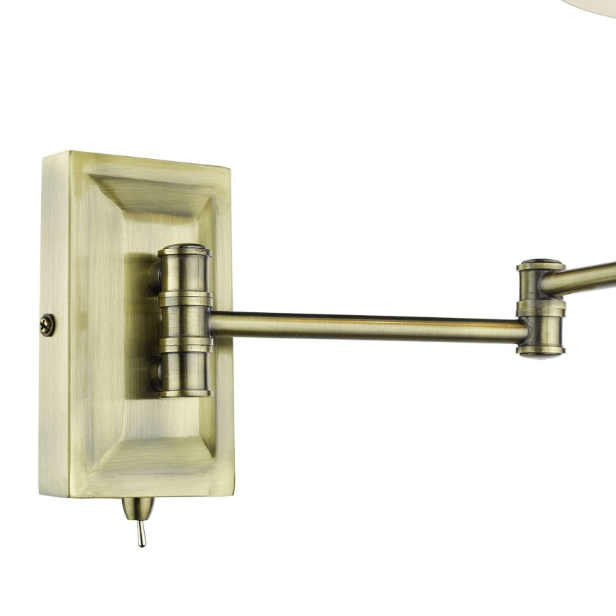 Där Lighting KEN0775 - Fleksibel væglampe KENSINGTON 1xE14/25W/230V messing