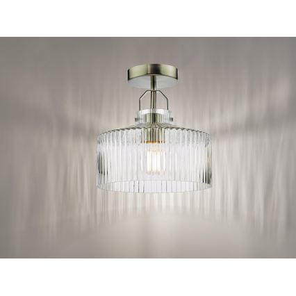 Där Lighting LEN4846 - Overflademonteret loftlampe LENKA 1xE27/60W/230V mat krom