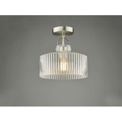 Där Lighting LEN4846 - Overflademonteret loftlampe LENKA 1xE27/60W/230V mat krom