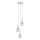 Där Lighting LYA0350 - Pendel med wireophæng LYALL 3xG9/40W/230V blank krom