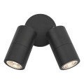 Där Lighting ORT0922 - LED udendørs vægspotlampe ORTEGA 2xGU10/5W/230V IP65 sort