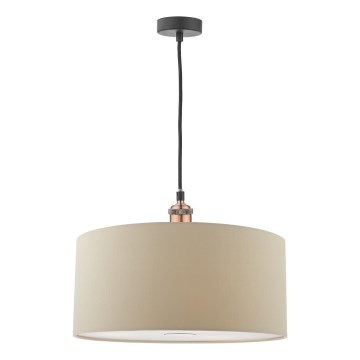 Där Lighting RON6529 - RONDA pendel på ledning 1xE27/60W/230V beige
