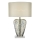 Där Lighting SYR4235 - Bordlampe SYRACUSE 1xE27/60W/230V blank krom/cremefarvet