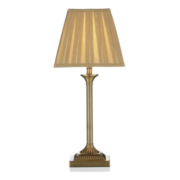 Där Lighting TAY4075-X - Bordlampe TAYLOR 1xE14/40W/230V beige/messing