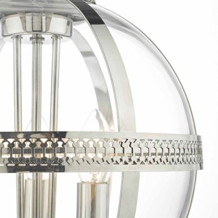 Där Lighting VAN0338 - Kædeophængt lysekrone VANESSA 3xE14/40W/230V i blank krom