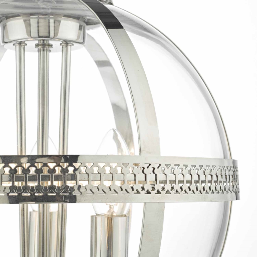 Där Lighting VAN0338 - Kædeophængt lysekrone VANESSA 3xE14/40W/230V i blank krom