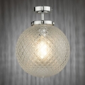 Där Lighting WAY0150 - Badeværelsesloftlampe WAYNE 1xE27/40W/230V IP44 Ø 25 cm blank krom