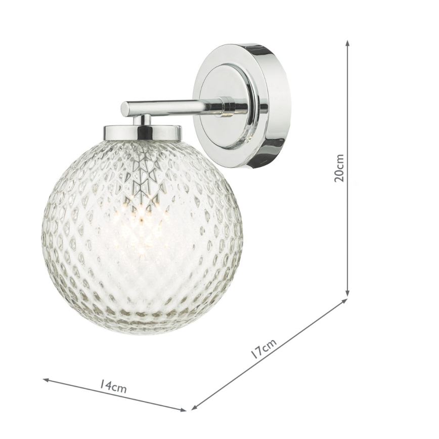 Där Lighting WAY0750 - Badeværelses væglampe WAYNE 1xG9/3W/230V IP44 krom