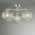 Där Lighting WAY5350 - Badeværelses-overflademonteret loftlampe WAYNE 3xG9/3W/230V IP44 i blank krom