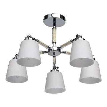 De Markt 693012205 - Lysekrone FOREST 5xE27/40W/230V