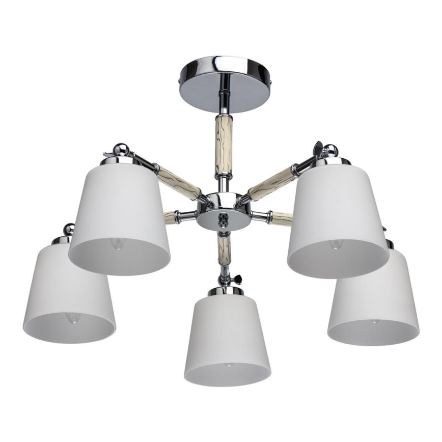 De Markt 693012205 - Lysekrone FOREST 5xE27/40W/230V