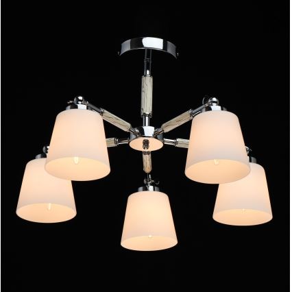 De Markt 693012205 - Lysekrone FOREST 5xE27/40W/230V