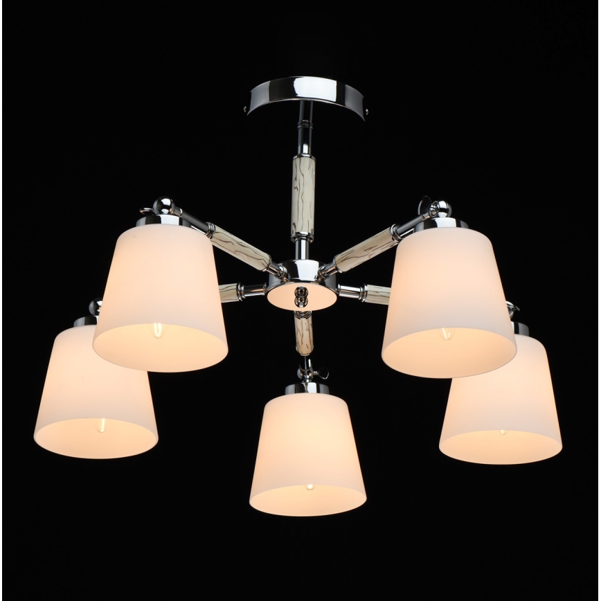 De Markt 693012205 - Lysekrone FOREST 5xE27/40W/230V