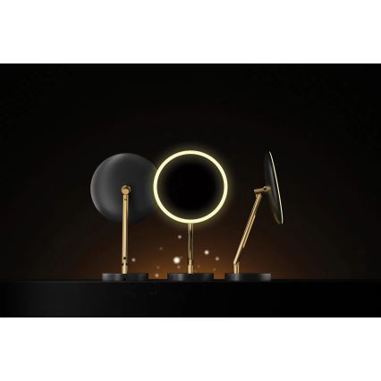 Deante ADI_Z812 - LED genopladeligt kosmetikspejl til badeværelset SILIA LED/5V 5000 mAh 2700-6500K IP44