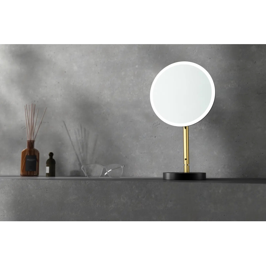 Deante ADI_Z812 - LED genopladeligt kosmetikspejl til badeværelset SILIA LED/5V 5000 mAh 2700-6500K IP44