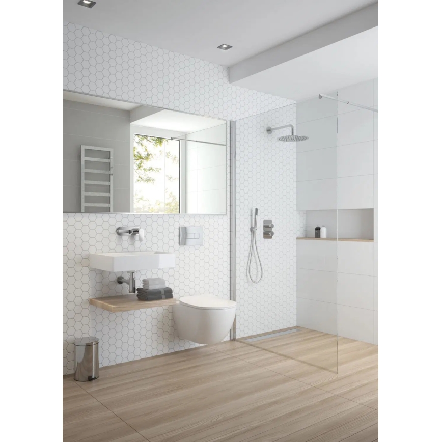 Deante BGA_054L - Håndvaskarmatur til indbygget installation ALPINIA, blank krom