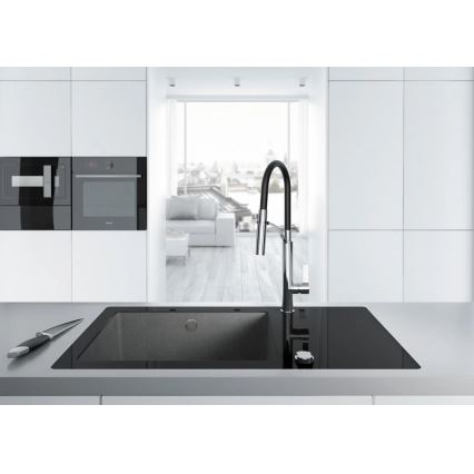 Deante BGB_B720 - Køkkenarmatur med fleksibel tud GERBERA sort/krom