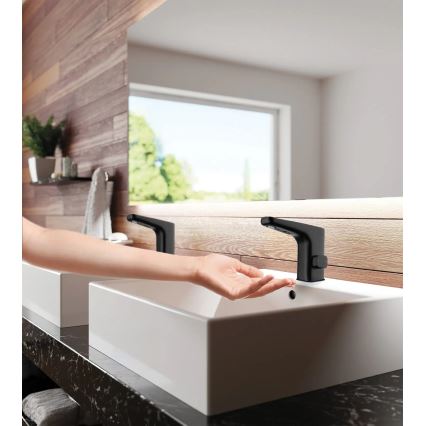 Deante BQH_N29V - Touchfri håndvaskarmatur med temperaturregulering HIACYNT 230/6V sort