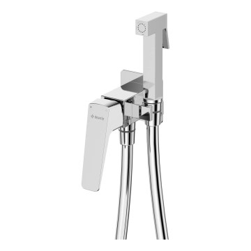 Deante BQL_034M - Bidetarmatur med bidetbruser til indbygget installation BLUR blank krom