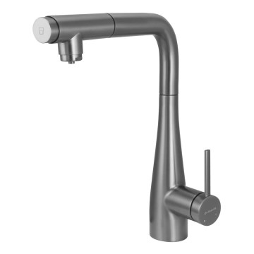 Deante BRE_D75M - Hane m. udtrækkelig spraye ERIDAN titanium