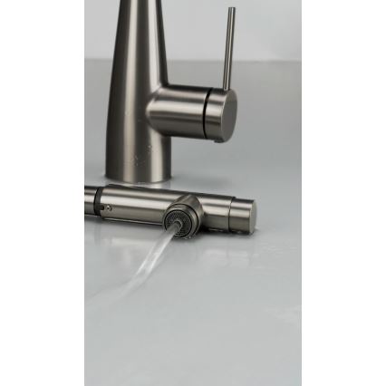 Deante BRE_D75M - Hane m. udtrækkelig spraye ERIDAN titanium