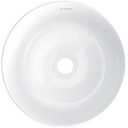 Deante CDJ_6U2S - Bordmonteret håndvask JASMIN diameter 28 cm keramik/hvid
