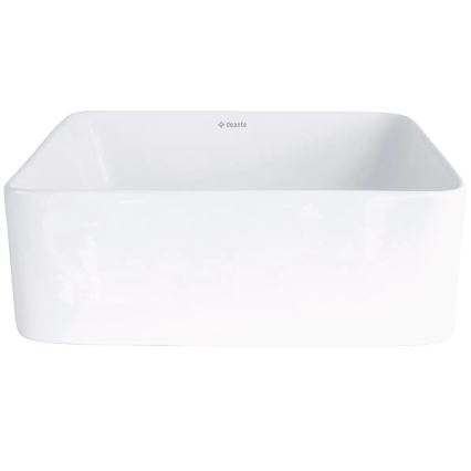 Deante CDJ_6U3S - Påbygget håndvask JASMIN 34,5 x 34,5 cm keramik/hvid