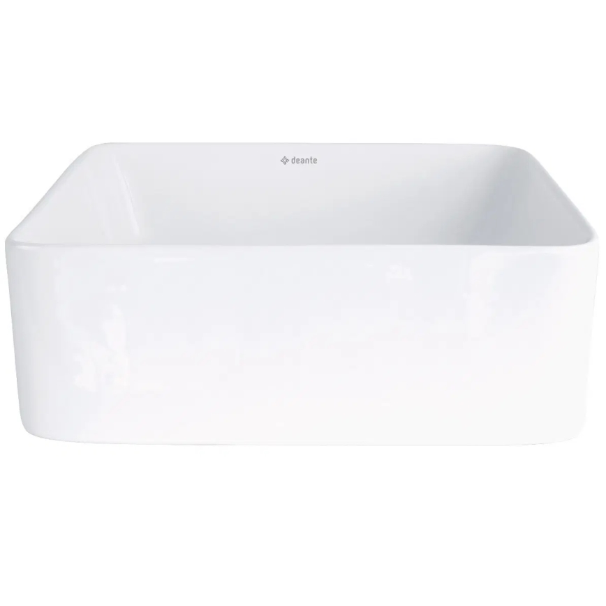 Deante CDJ_6U3S - Påbygget håndvask JASMIN 34,5 x 34,5 cm keramik/hvid