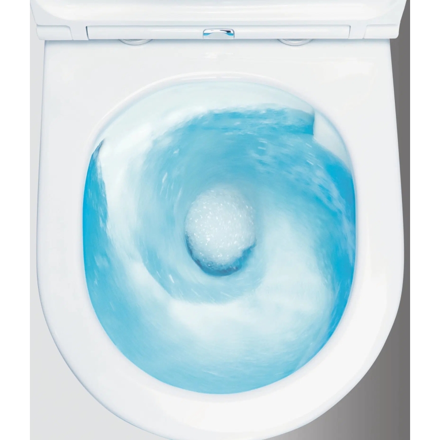 Deante CDJD6RPS - Gulvstående toilet m. toiletsæde JASMIN keramik/hvid