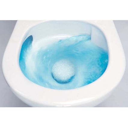 Deante CDJD6RPS - Gulvstående toilet m. toiletsæde JASMIN keramik/hvid