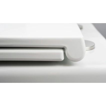 Deante CGRD6ZPW - Væghængt toilet med SoftClose-sæde ROUND keramisk/hvid
