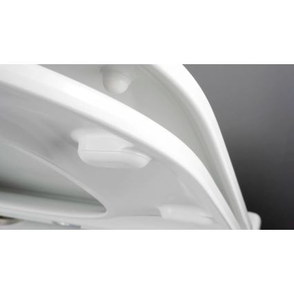 Deante CGRD6ZPW - Væghængt toilet med SoftClose-sæde ROUND keramisk/hvid