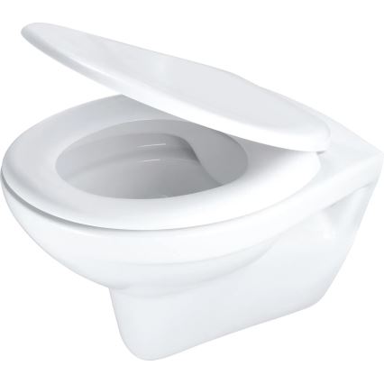 Deante CMOD6SPW - Væghængt toilet med toiletsæde BORO keramik/hvid