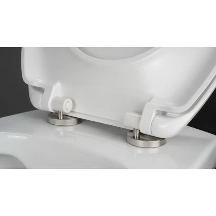 Deante CMOD6SPW - Væghængt toilet med toiletsæde BORO keramik/hvid