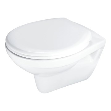 Deante CMOD6SPW - Vægmonteret toilet med SoftClose-sæde BORO keramik/hvid