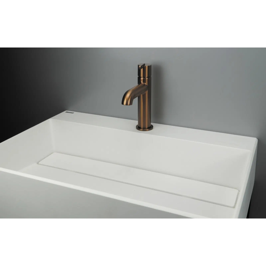 Deante CQR_AU6M - Bordmonteret håndvask CORREO 40x60 cm granit/alabast