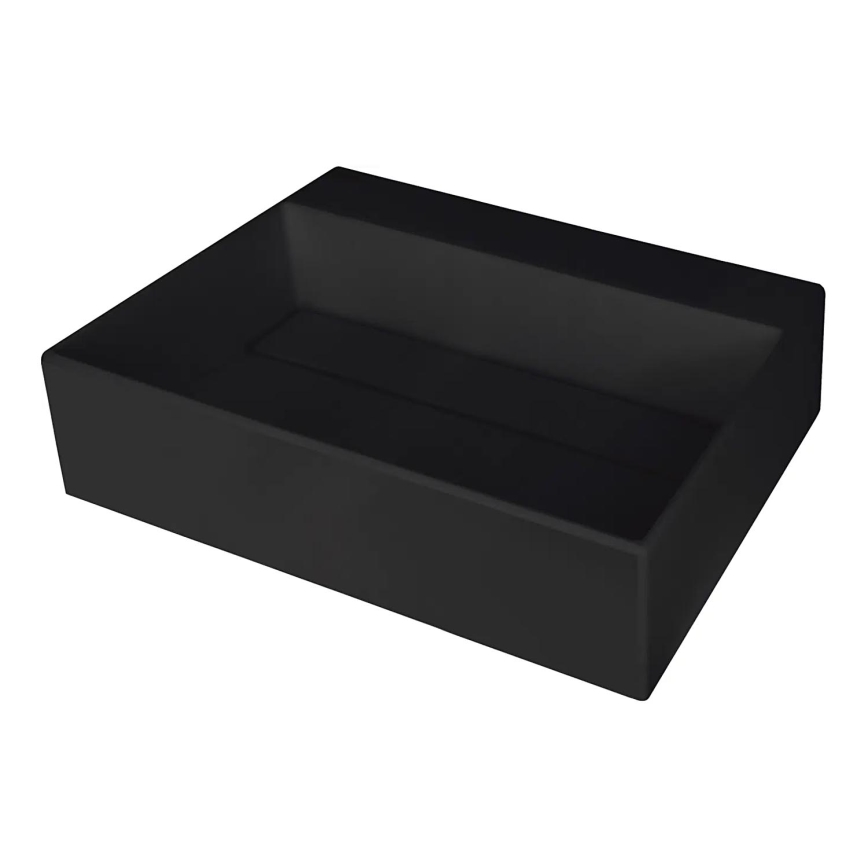 Deante CQR_NU5M - Bordmonteret håndvask CORREO 40x50 cm granit/sort