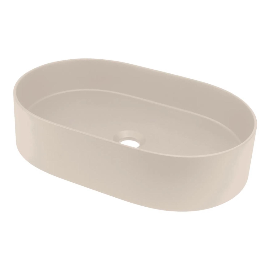 Deante CQS_5U6S - SILIA bordmonteret vask 35x55 cm granit/beige